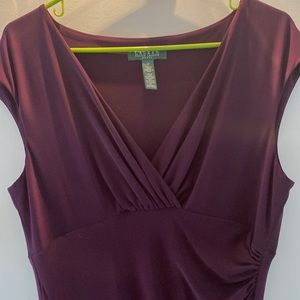 Beautiful wine colored dress by Lauren.